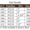 Bronze Flat Handle 6" - Image 2