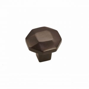 Bronze Octagon Knob 1-1/4" Espresso