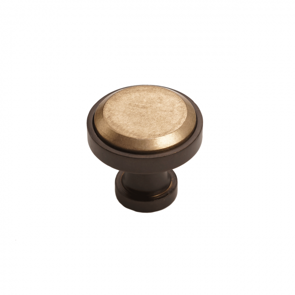 Bronze Contemporary Round Knob  1-1/4"