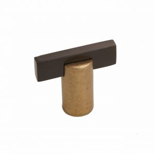 Bronze T-Knob Round Base 1-1/2"