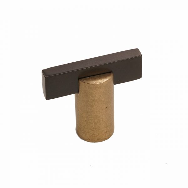 Bronze T-Knob Round Base 1-1/2"