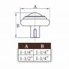 Bronze Button Round Knob 1-1/4" Platinum - Image 5