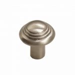 Bronze Button Round Knob 1-1/4" Platinum