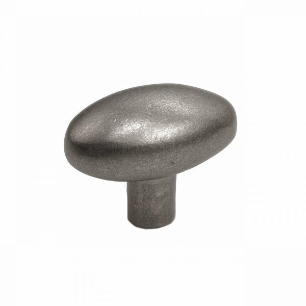 Bronze Oblong Knob 1-3/8" Platinum