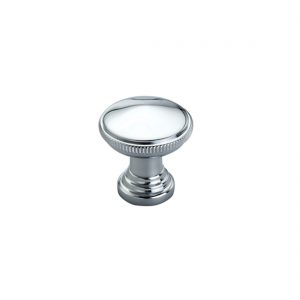Hammered Cabinet Knob Polished Nickel Medium