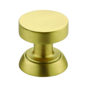 Detroit Cabinet Knob Satin Brass Medium