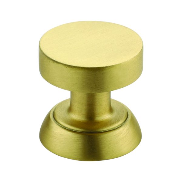 Detroit Cabinet Knob Satin Brass Medium
