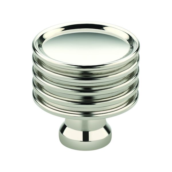 Leeds Cabinet Knob Polished Nickel Large