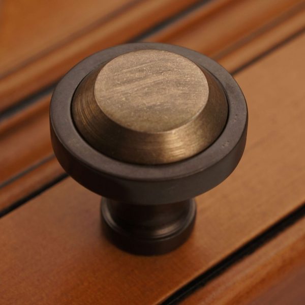 Bronze Contemporary Round Knob  1-1/4" - Image 4