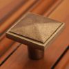 Bronze Pyramid Knob 1-1/4" Platinum - Image 4