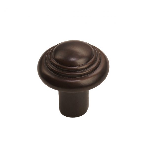 Bronze Button Round Knob 1-1/4" Platinum - Image 4