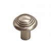 Bronze Button Round Knob 1-1/4" Platinum - Image 2
