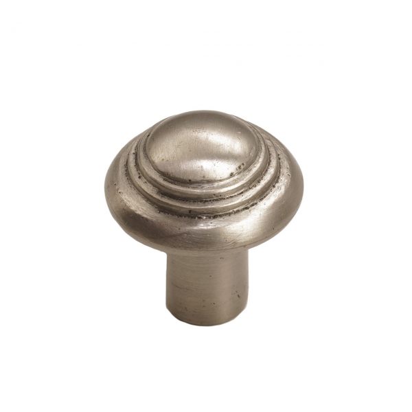 Bronze Button Round Knob 1-1/4" Platinum - Image 2