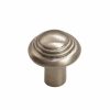 Bronze Button Round Knob 1-1/2'' Platinum