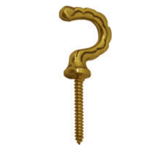 Hook 1 1/5" Pb (Polished Brass)
