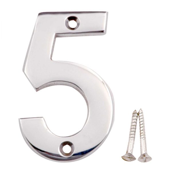 Brass Numeral 5