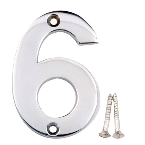 Brass Numeral 6