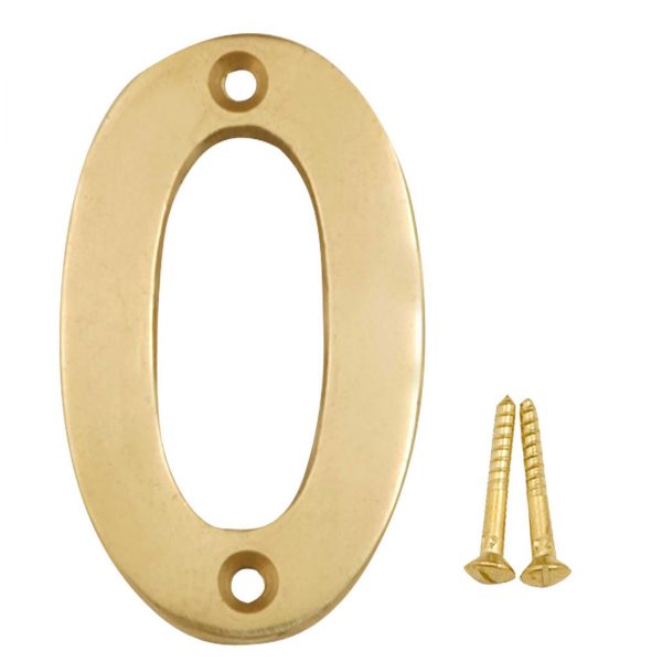 Brass Numerals 0