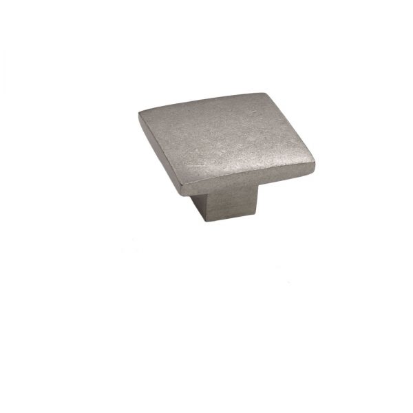 Bronze Flat Square Knob 1" Platinum
