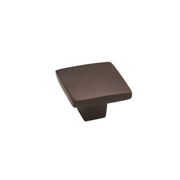 Bronze Flat Square Knob 1″ Espresso