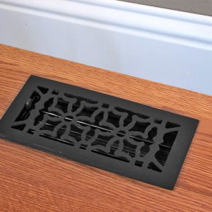 Cast Iron Floor Vent - Art Deco Style