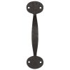 Solid Bronze Textured Gate & Door Pull - Bean - Slim