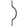 Side-Solid Bronze Textured Gate & Door Pull - Bean - Slim