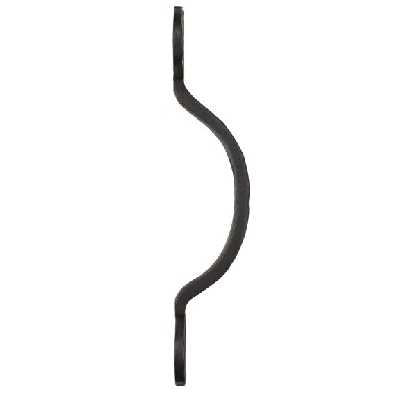 Side-Solid Bronze Textured Gate & Door Pull - Bean - Slim