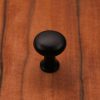 Angle-Wood Cast Iron 1-1/8" Tall Round Iron Cabinet Knob