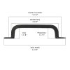 Cabinet-Dim-Cast Iron 6" Square Cabinet & Drawer Pull Handle