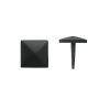 Solid Bronze Square Decorative Clavos/Door Stud - Black
