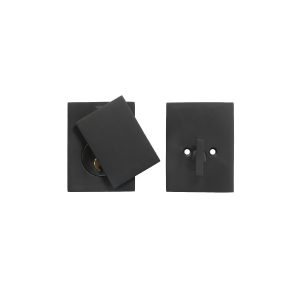 Solid Bronze Square Single Cylinder Deadbolt - Black