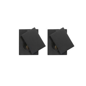 Solid Bronze Square Double Cylinder Deadbolt - Black