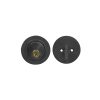 Solid Bronze Round Single Cylinder Deadbolt - Black