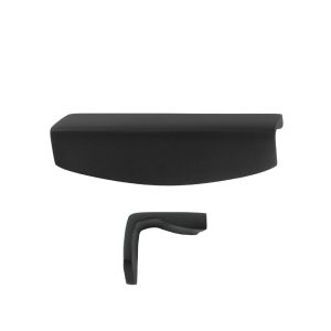 Solid Bronze 4" Section Cabinet Handle - Black