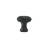 Solid Bronze 1-1/4" Beveled Cabinet Knob - Black