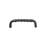 Solid Bronze 4" CC Twist Cabinet Handle - Black