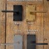 Solid Bronze Standard Gravity Latch - Black