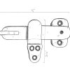 Flip_Brass Valley - Cast Brass 4" Flip Latch - Satin Nickel