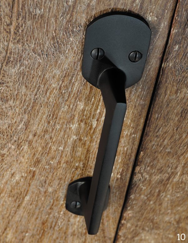 Solid Bronze Round Pull Handle - Black
