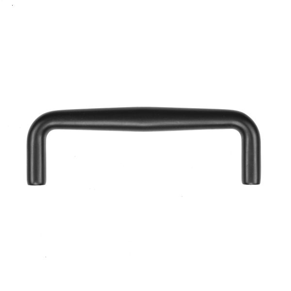 front view 4" C2C Tapered Pull Cabinet Handle - Solid Zinc