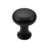Main-Cast Iron 1-1/8" Tall Round Iron Cabinet Knob