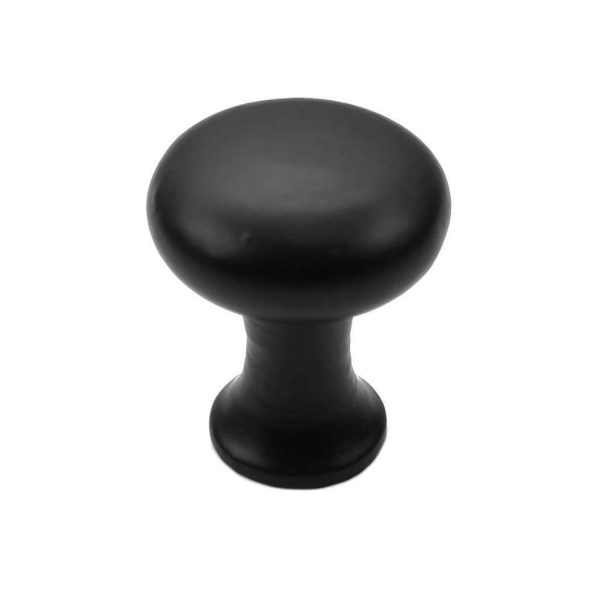 Main-Cast Iron 1-1/8" Tall Round Iron Cabinet Knob