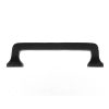 Side - Cast Iron 4" C2C Square Contemporary Cabinet Handle Pull