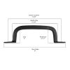 Square-Side-9" Cast Iron Square Door & Gate Pull Handle
