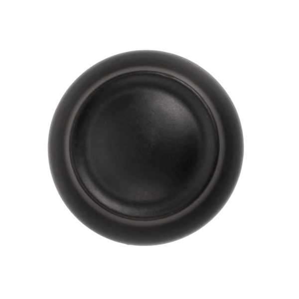 Top - Side - Cast Iron 1" Tall Edge Iron Cabinet Knob