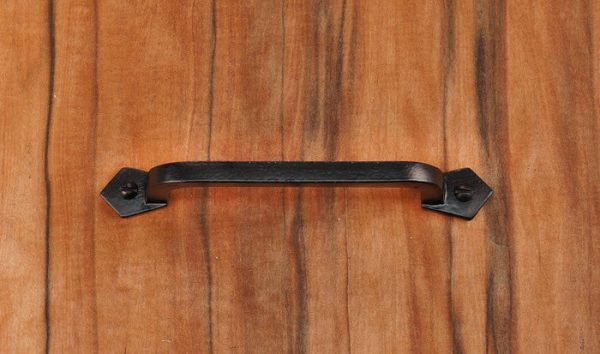 installed-Cast Iron 6" Square Cabinet & Drawer Pull Handle